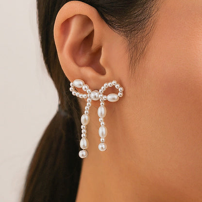 Bow Earring Butterfly Knot Stud Earrings Trendy Metal Design