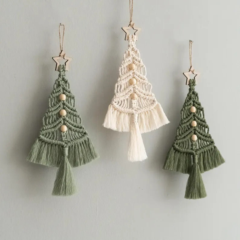 Simple Handmade Christmas Tree Hanging Ornament