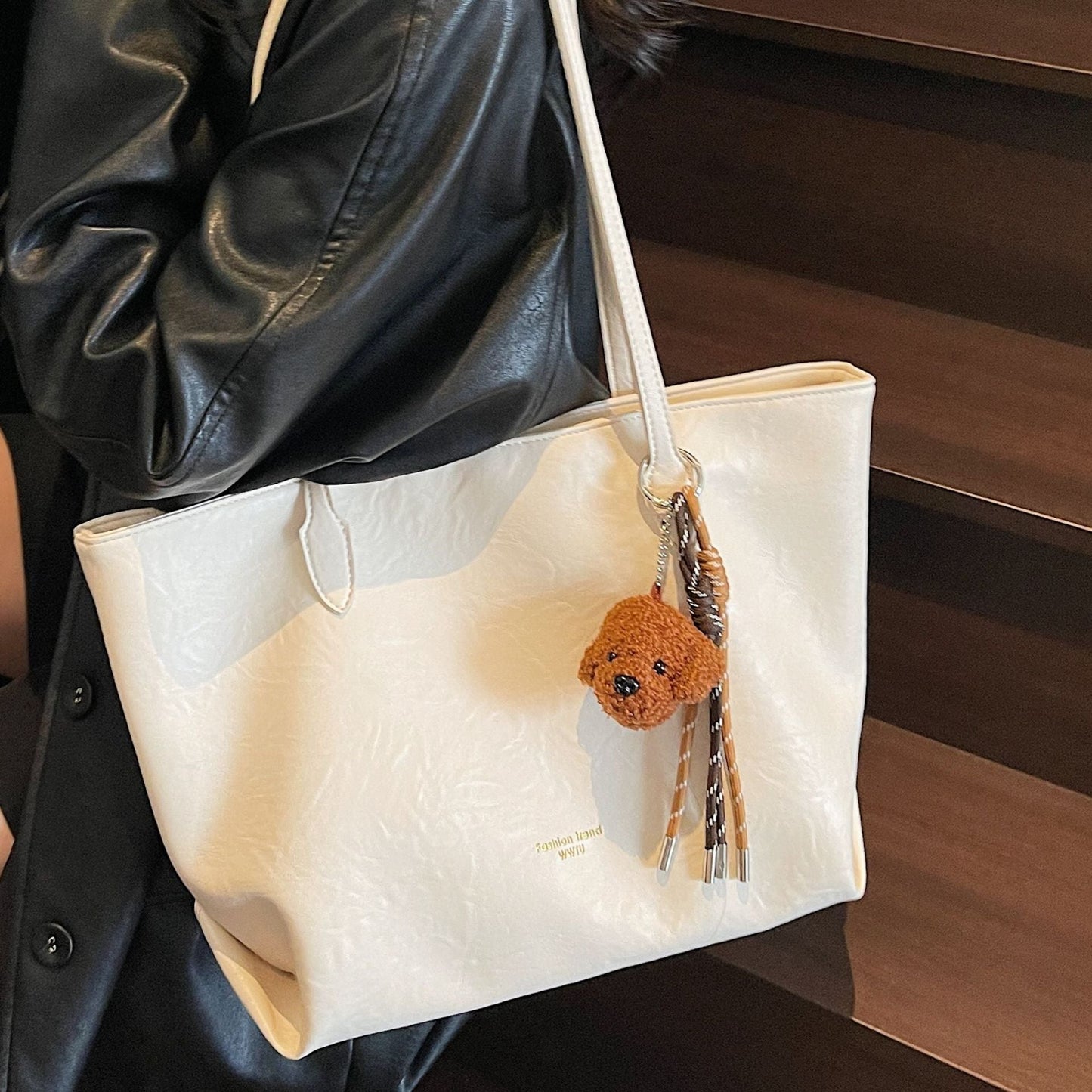 Vintage Large Capacity Tote Bag Casual Shoulder Bag