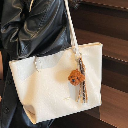 Vintage Large Capacity Tote Bag Casual Shoulder Bag