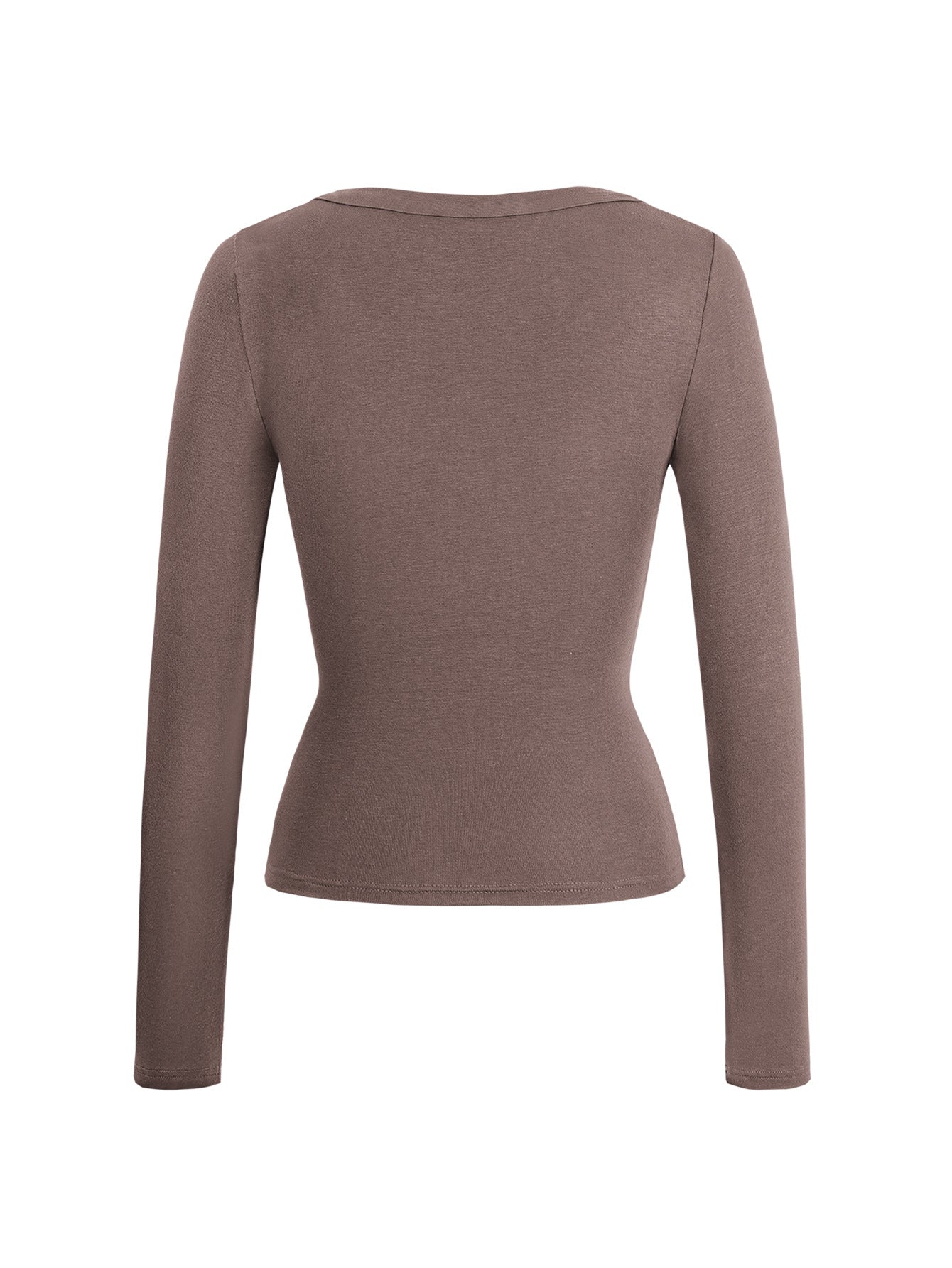 Fitted Long Sleeve Tank Top for Women - Solid Colors