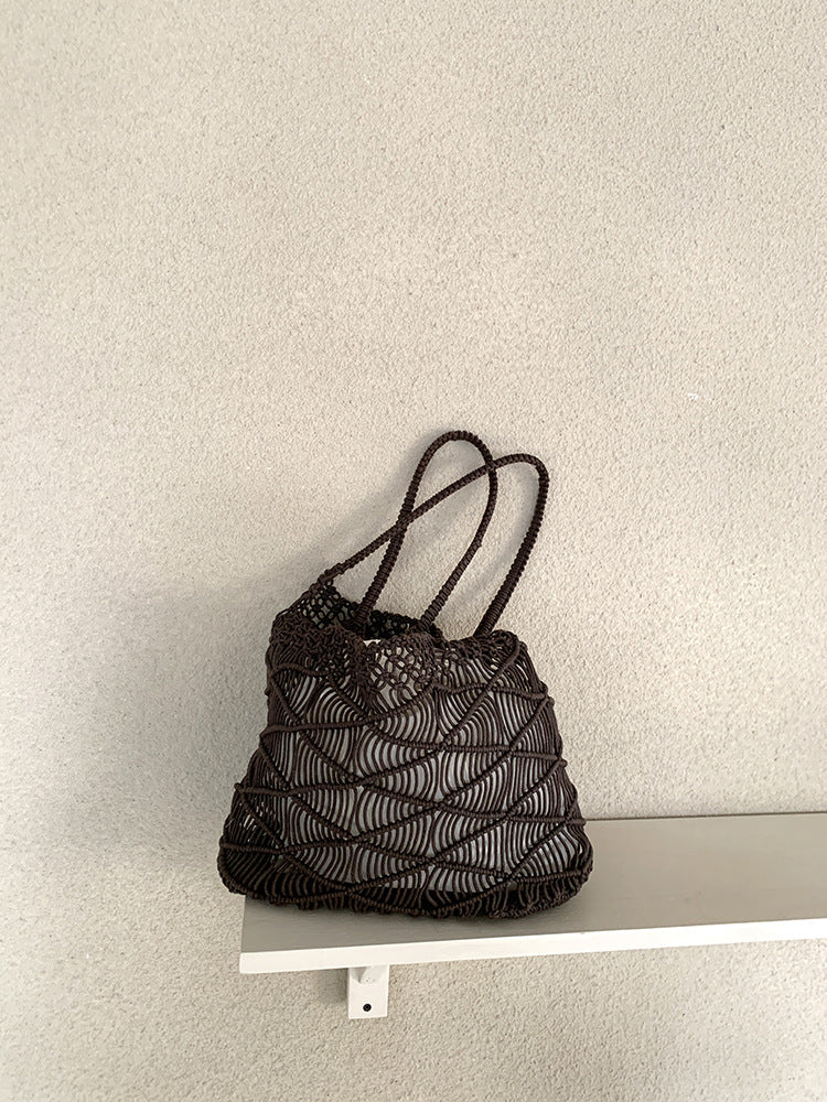 Handmade Cotton Rope Tote Bag Stylish Woven Design