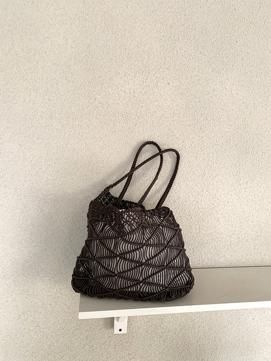 Handmade Cotton Rope Tote Bag Stylish Woven Design
