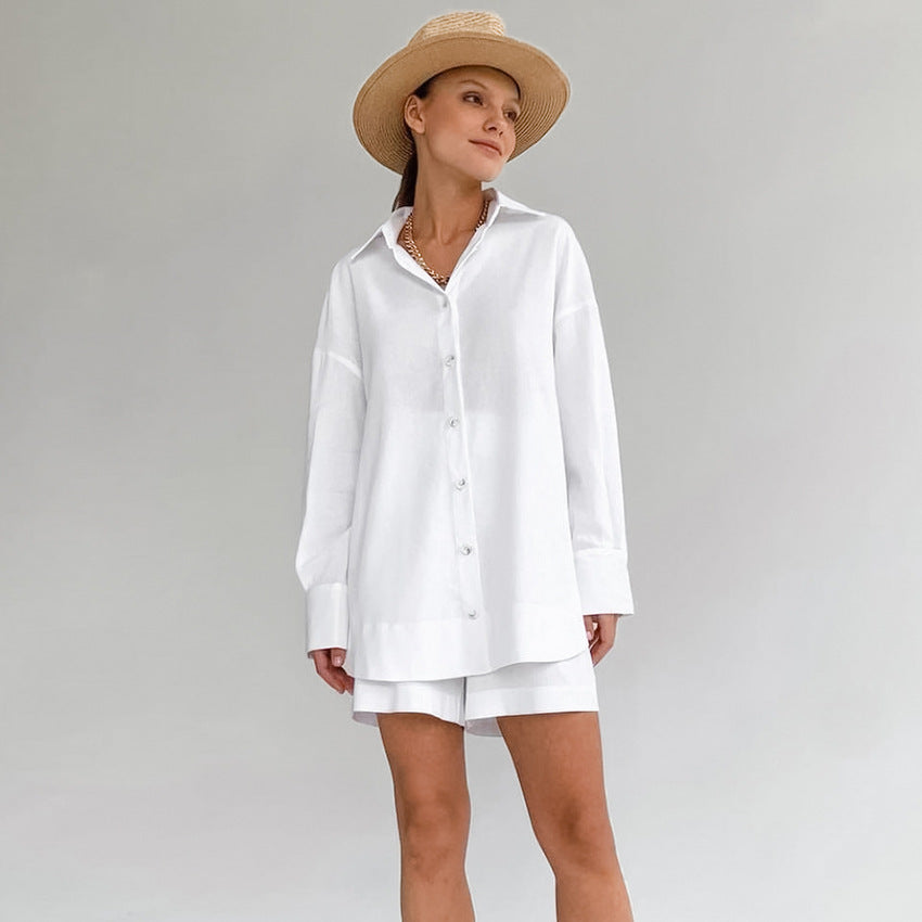 Solid Color Loose Simple Homewear Sets