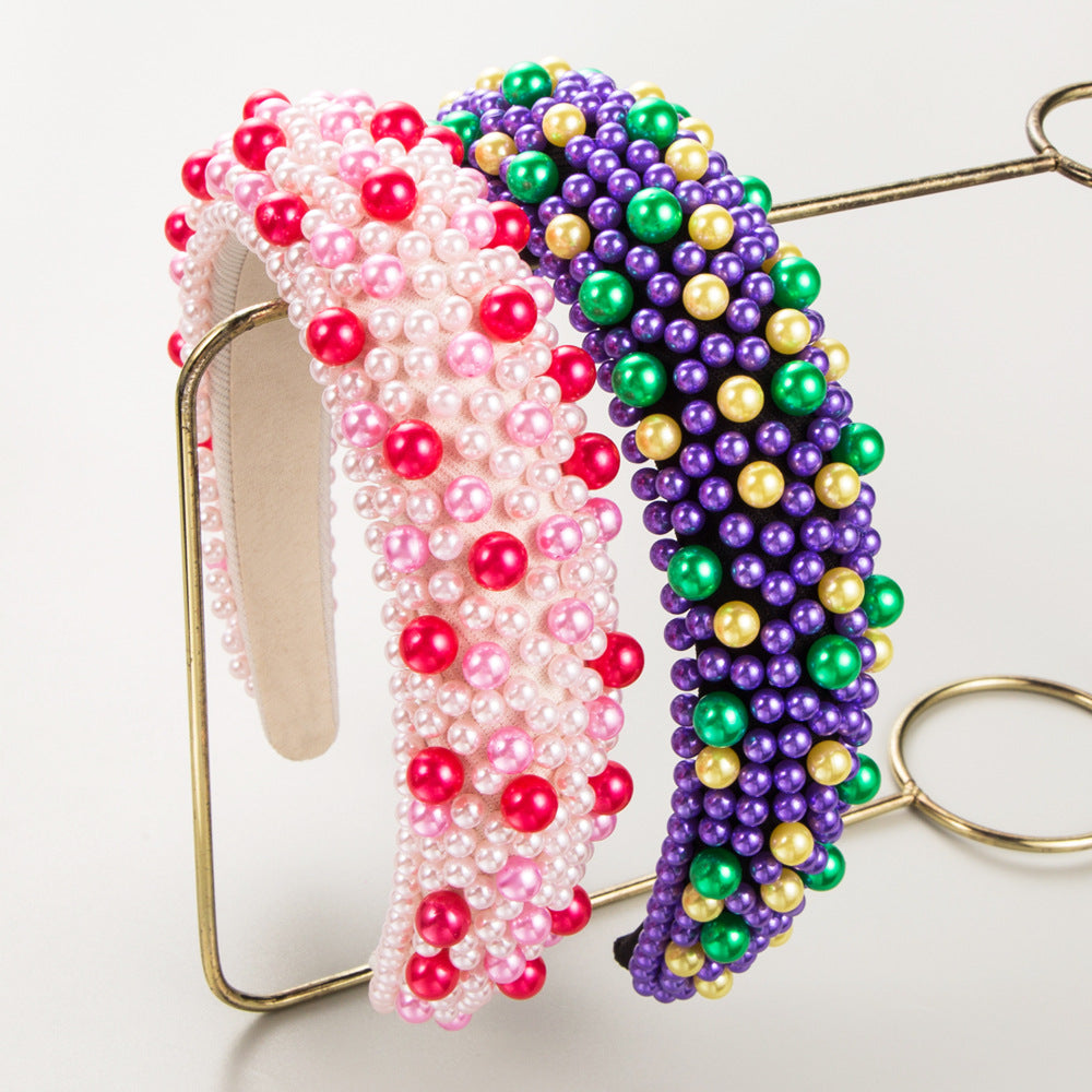 Baroque Pearl Headband Handmade Cute Hair Accessory
