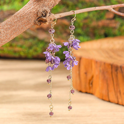 Fashion Tassel Bead Earrings for Women Stylish Vintage Jewelry