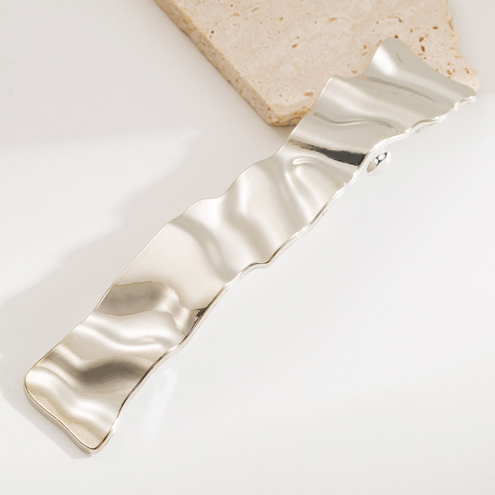 Geometric Style Metal Spring Hair Clips for Women