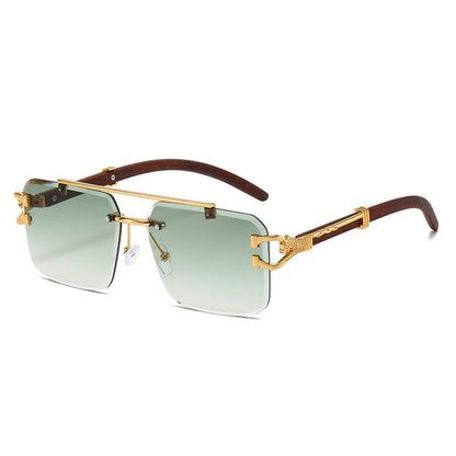 Trendy Square Unframed Sunglasses for Men and Women