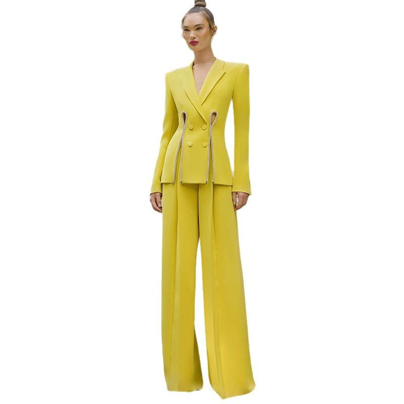 Bling Pantsuit with Cut-Out Detail