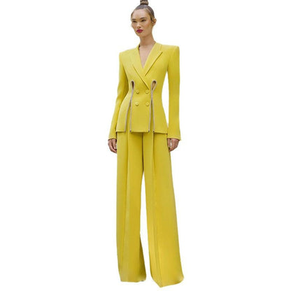 Bling Pantsuit with Cut-Out Detail