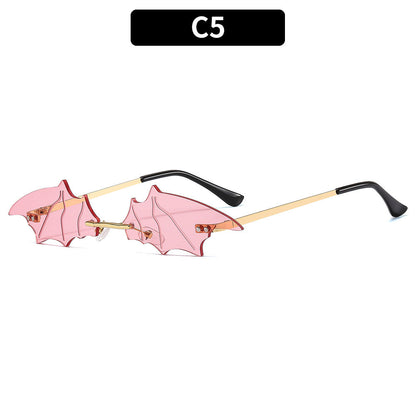 Trendy Bat Wing Sunglasses Colorful Party Photo Ins Glasses