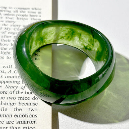 Irregular Wide Acrylic Simple Bracelets