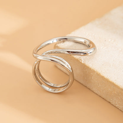Exaggerated Wide Hammered Finish Bangle Bracelet Set