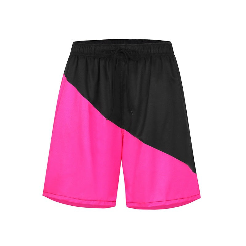 Men'S Parental Swim Trunks Floral Print Polyester Beach Shorts