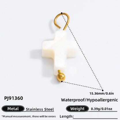 18k Gold Plated Stainless Steel DIY Jewelry Accessories Trendy Bracelet Necklace Charms
