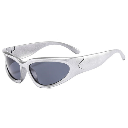Trendy Y2K Oval Frame Sunglasses with UV400 Protection