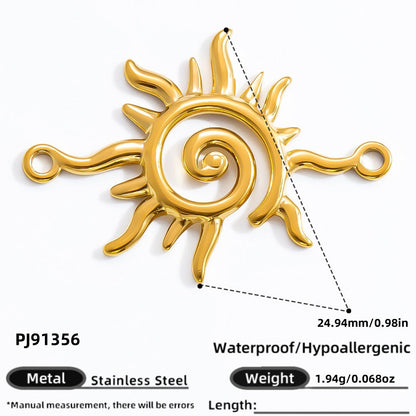 DIY Heart Butterfly Pendant Stainless Steel Jewelry Accessories