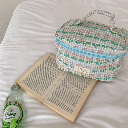 Cosbai - Floral Large Cosmetic Bag Storage Bag