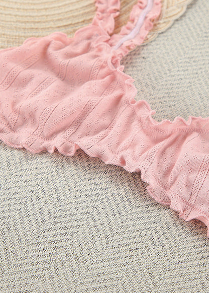 Three Piece Ribbed Knit Lounge Set
