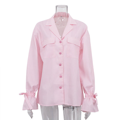 Trendy Striped French Shirt for Women - Casual Office Wear