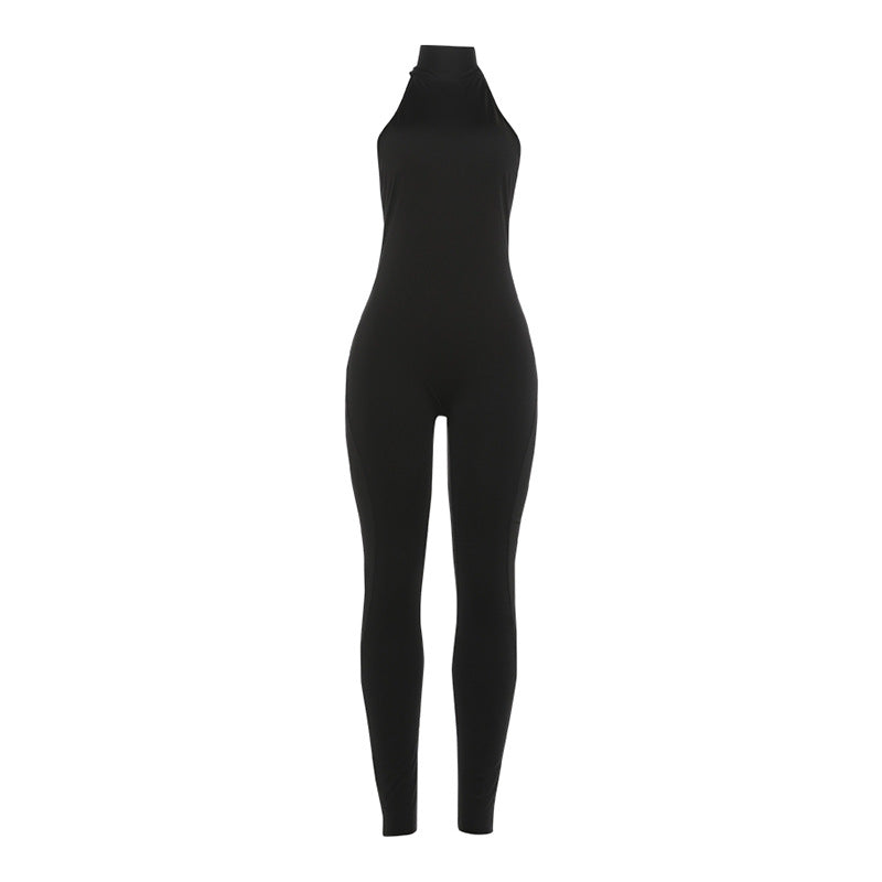 Sexy Backless Halter Neck Bodysuit For Women