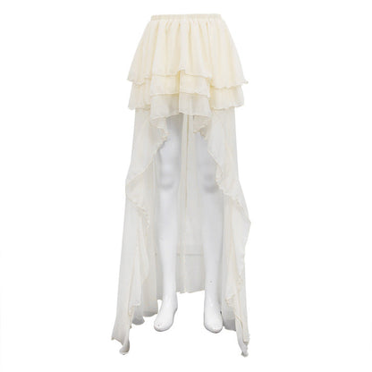 Trendy Casual A-Line Skirt With Irregular Hem
