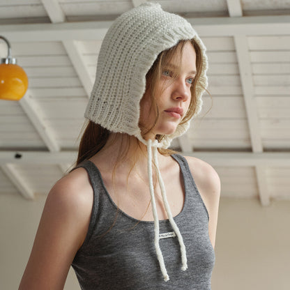 Women's Irregular Lace Knit Wool Beanie