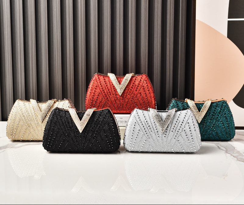 Rhinestone Evening Clutch Luxury Party Bag