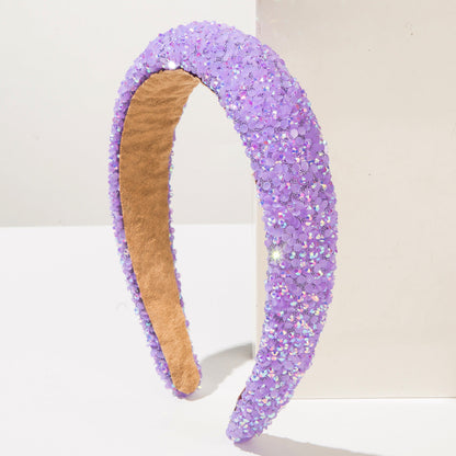 Dopamine Color Crystal Headband for Women - Chic and Versatile Hair Accessory