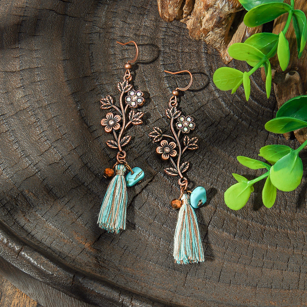 Bohemian Style Vintage Long Tassel Earrings for Women