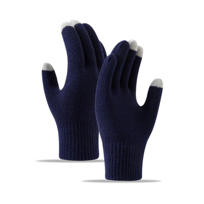 Touchscreen Winter Knitted Gloves for Cycling and Fitness
