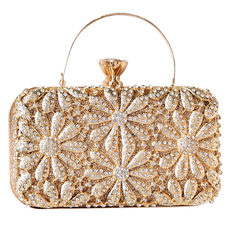 Fashionable Evening Clutch with Rhinestones