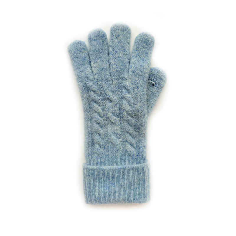 Chunky Knit Touchscreen Gloves Warm Winter Fashion