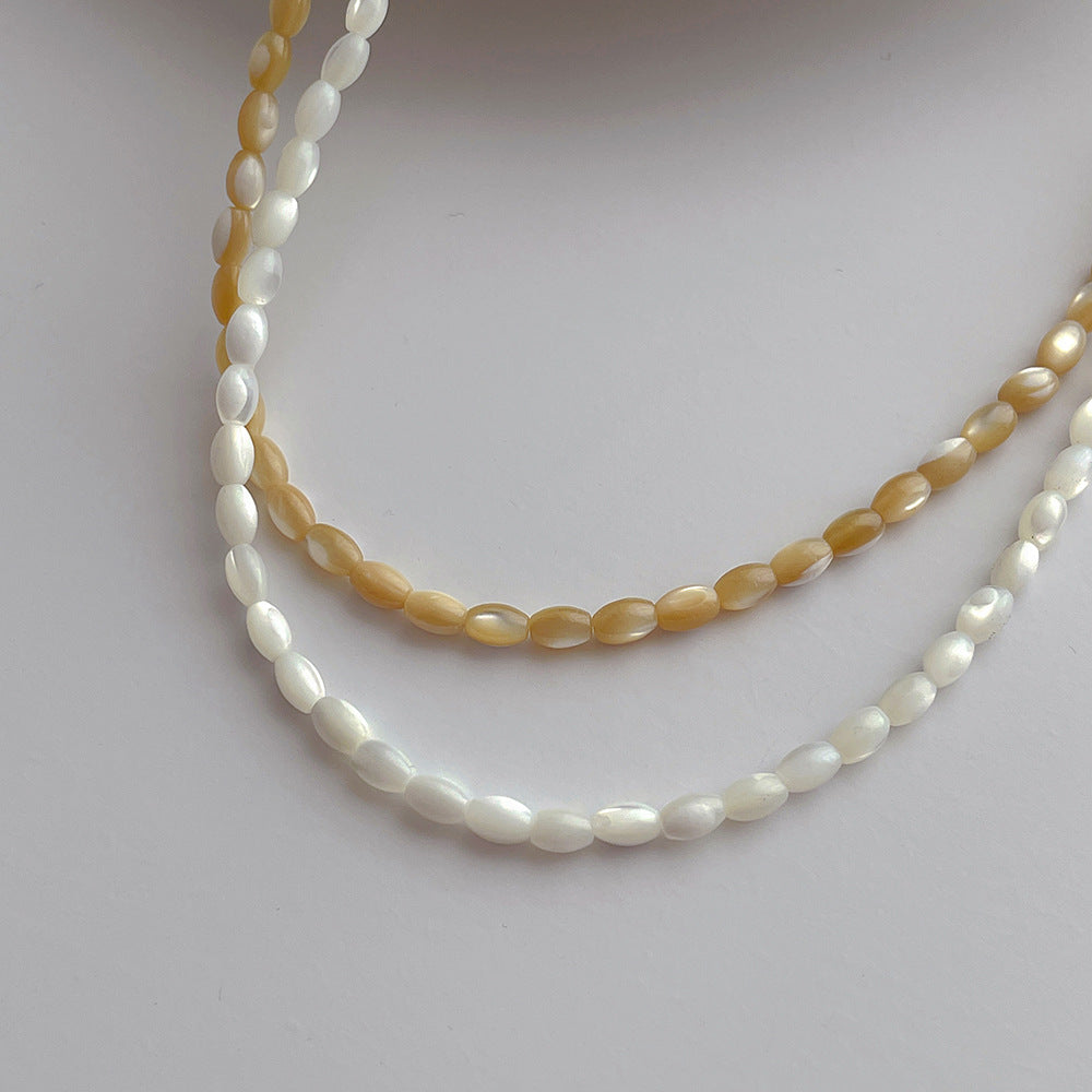 Trendy Solid Color Bead Choker Necklace