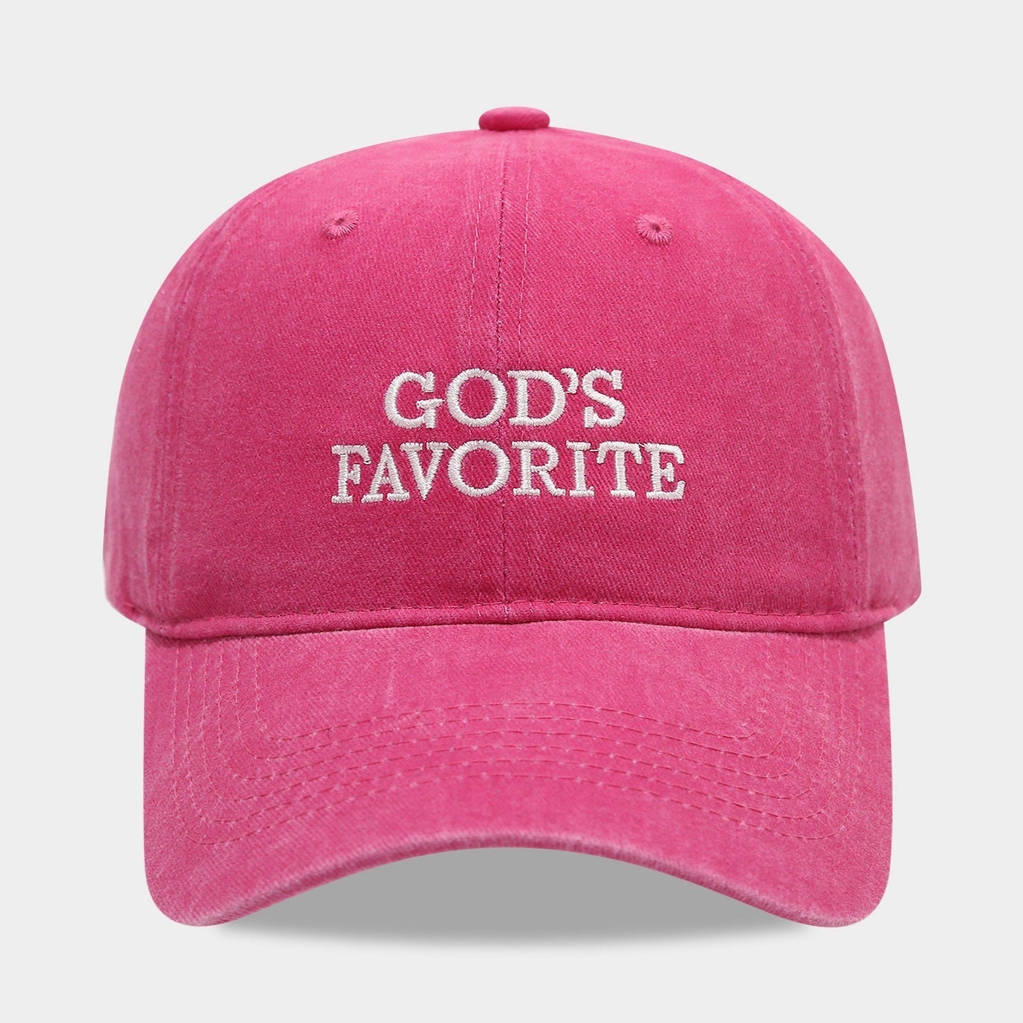Letter Embroidered Solid Color Baseball Cap