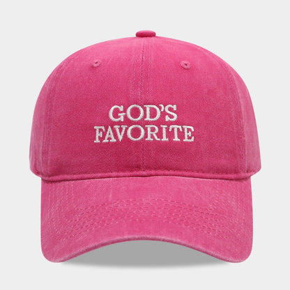 Letter Embroidered Solid Color Baseball Cap