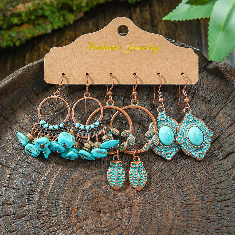 Bohemian Tassel Earrings Vintage Metal