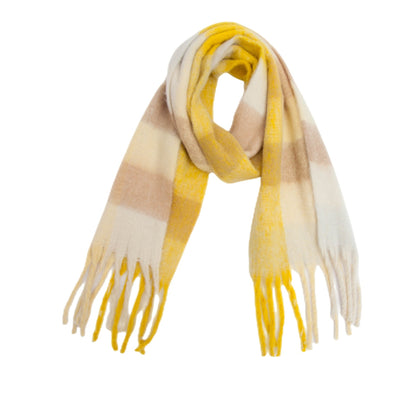 Coloful Plaid Tassel Scarves