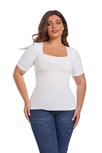 Seamless Knitted Shaper Tank Top With Adjustable Straps