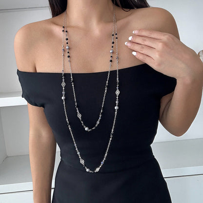Vintage Star Tassel Layered Necklace For Women