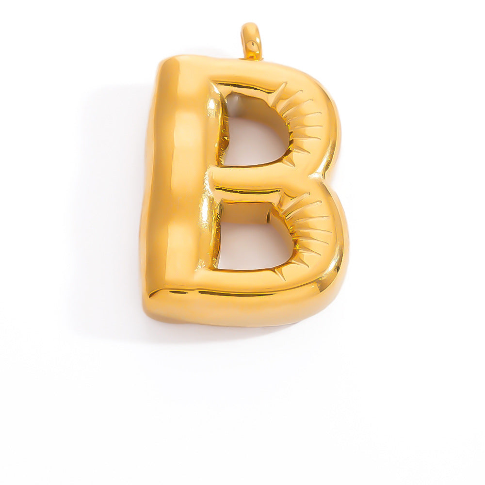 Stylish Stainless Steel Letter Pendant Jewelry