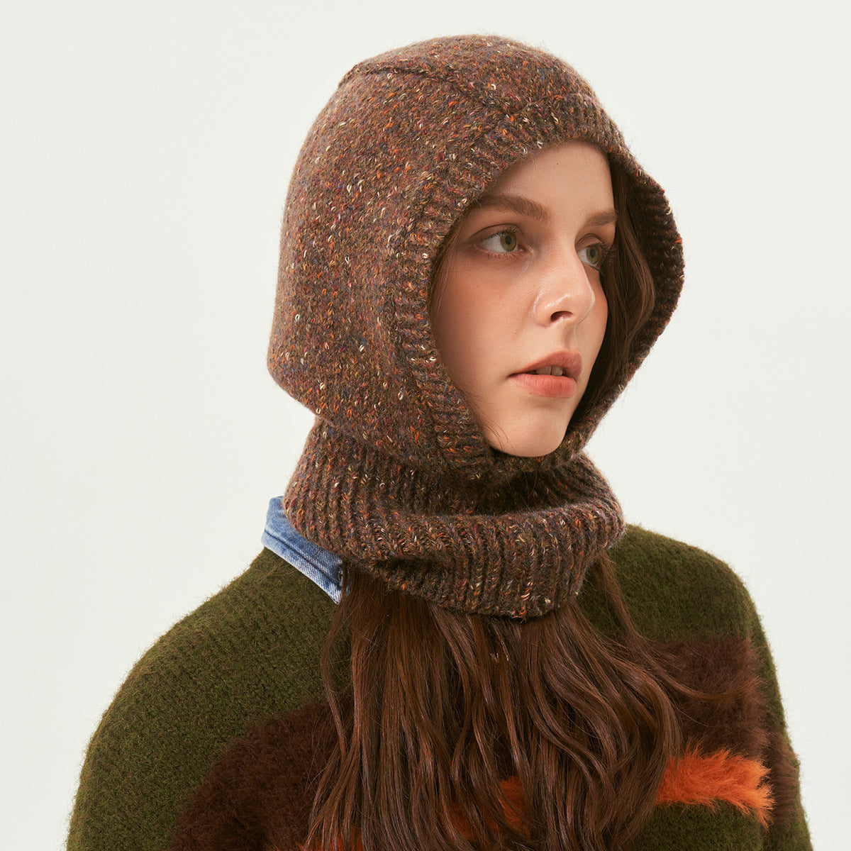 Trendy Knit Beanie With Colorful Dots For Women