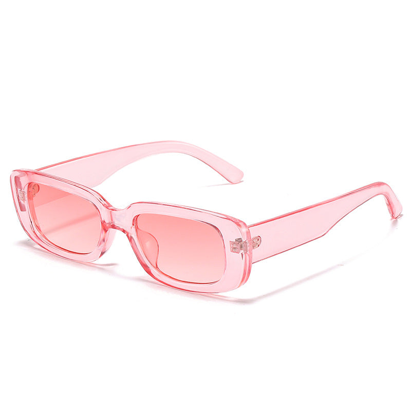 Trendy Square Sunglasses Stylish Black Frame Glasses