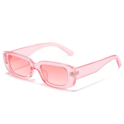 Trendy Square Sunglasses Stylish Black Frame Glasses