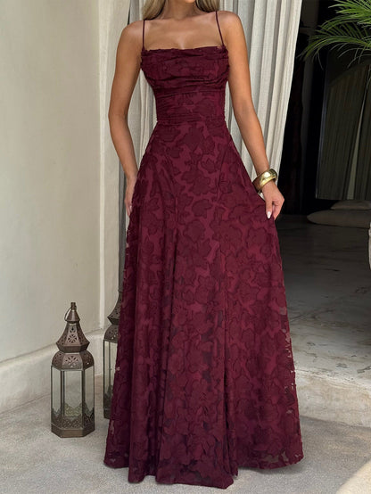 Elegant A-Line Maxi Dress for Women