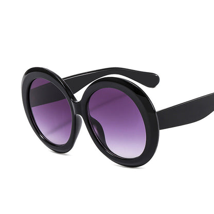 Round Frame UV400 Sunglasses Stylish Retro Fashion