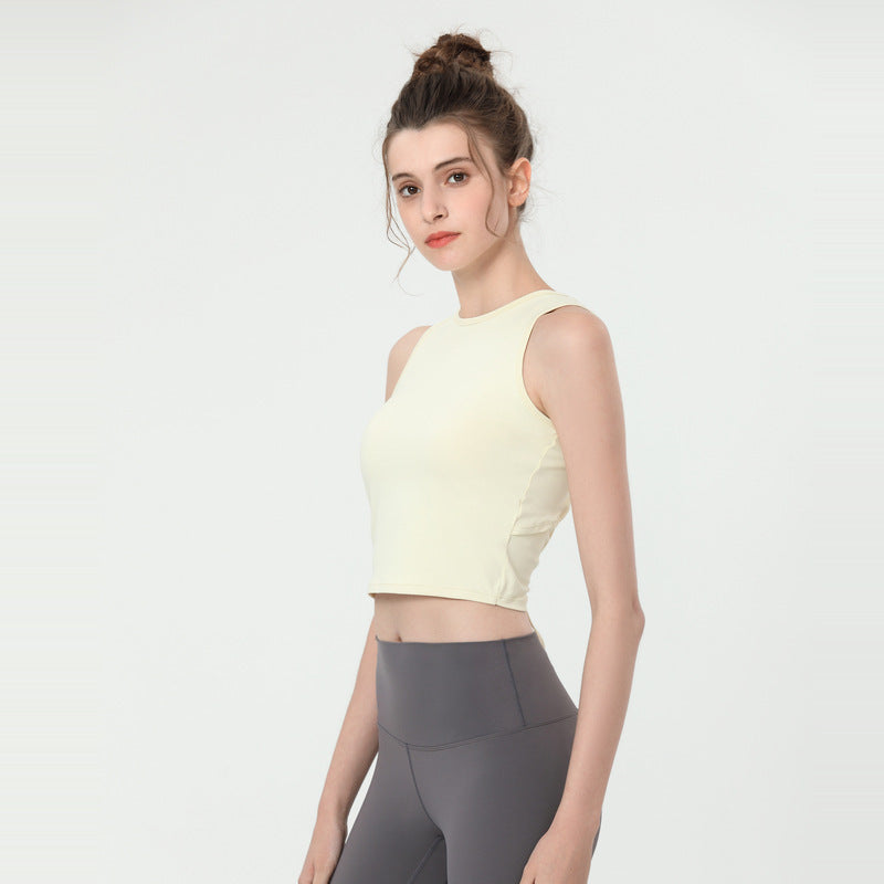 Sports Vest Women'S Fashion Yoga Beauty Back Blouse Leisure Fitness Running Shock Vest