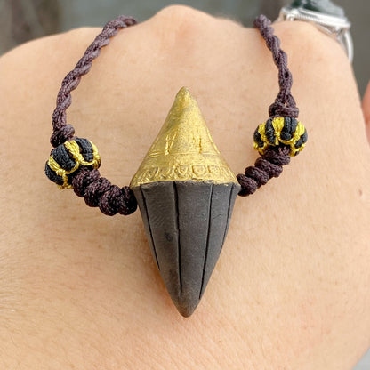 The Tibetan Handmade Mud Rubbing And Tibetan Ornaments Pendant Necklace