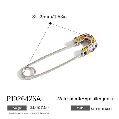 Colorful Oil-Drop Fish Heart Pendant Steel DIY Jewelry Accessories