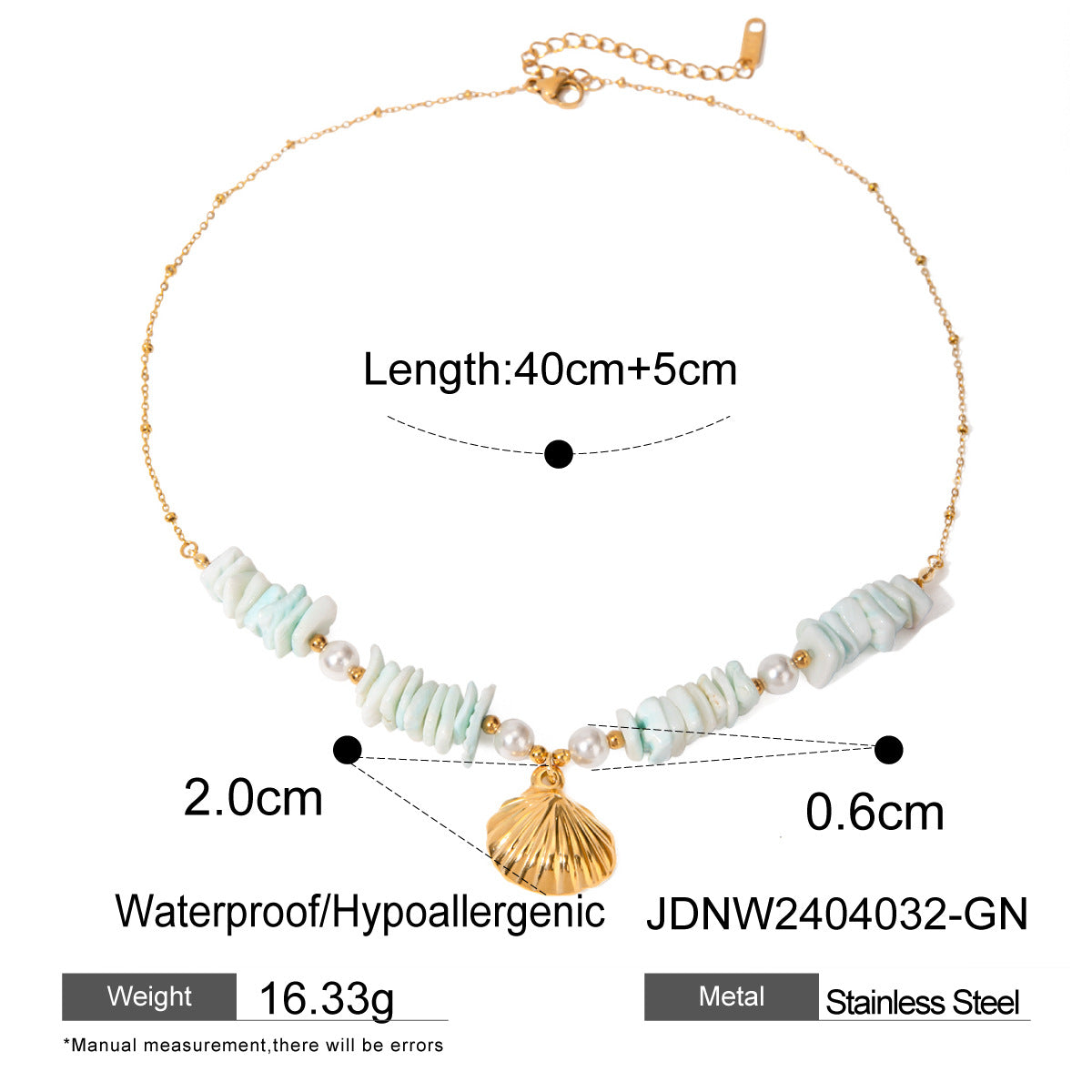 Pearl Shell Pendant Cute Necklace